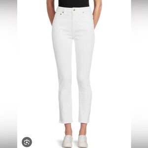 NWT Cavalli Class White Highrise Cropped Jeans